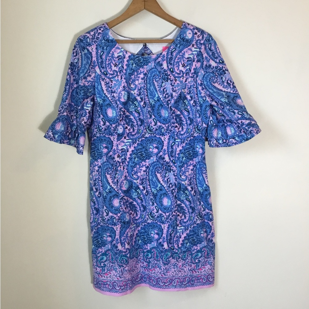 Lilly Pulitzer Fiesta Stretch Purple Iris Hello Sunshine Dress